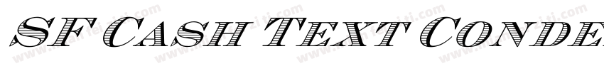 SF Cash Text Condens字体转换